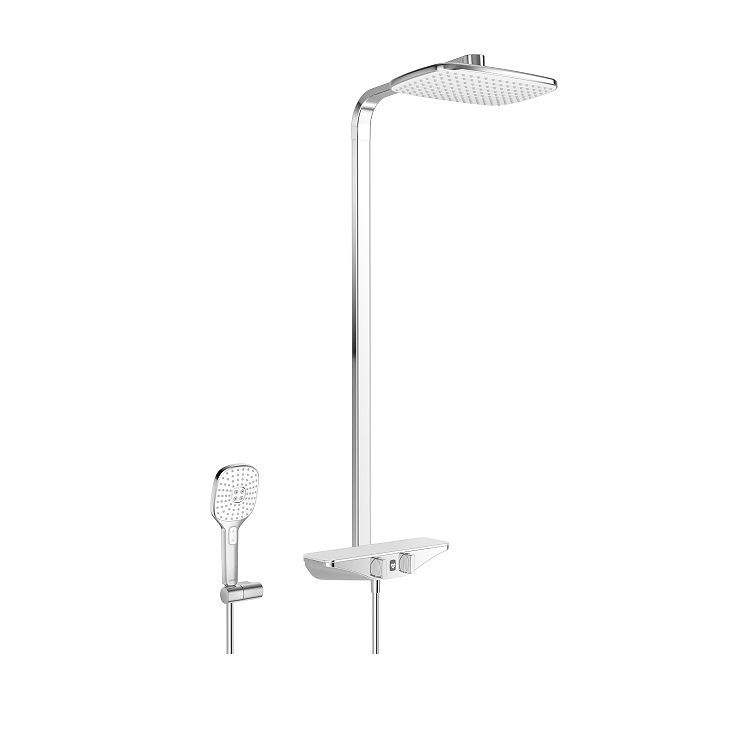 Hansa Emotion Sprchový set s termostatom Wellfit, biely/chróm 5865017282