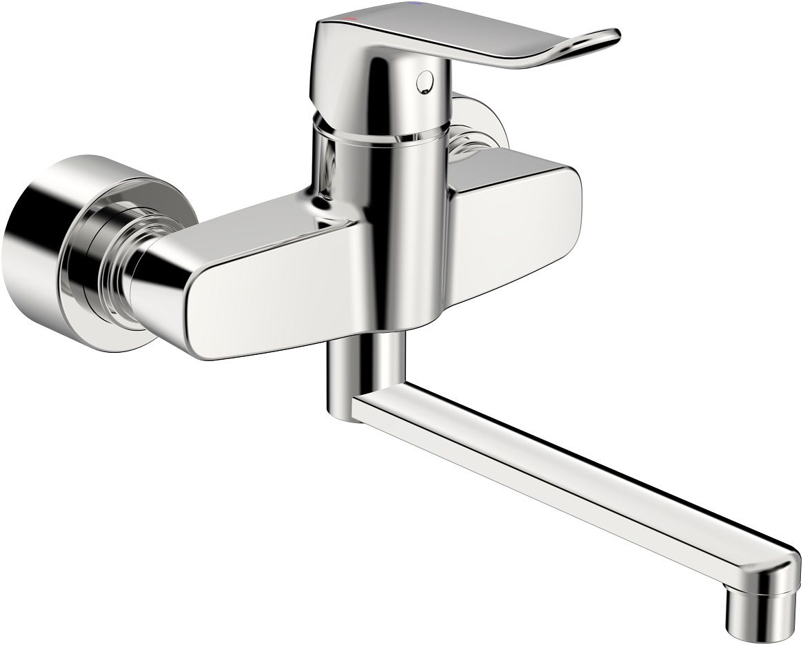 Hansa Clinica Nástenná umývadlová batéria 27,7 cm, chróm 01536283
