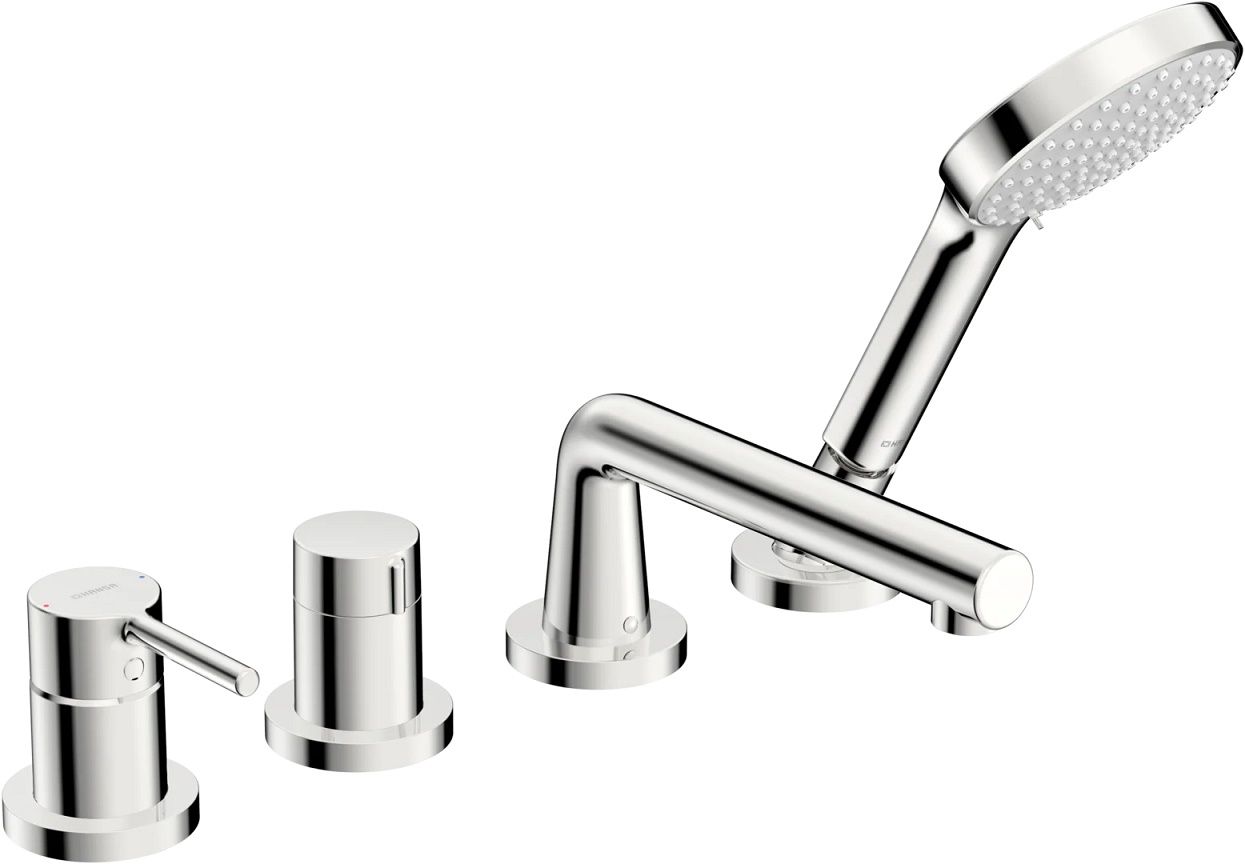 Hansa Vantis Style 4-otvorová vaňová batéria, chróm 54719007