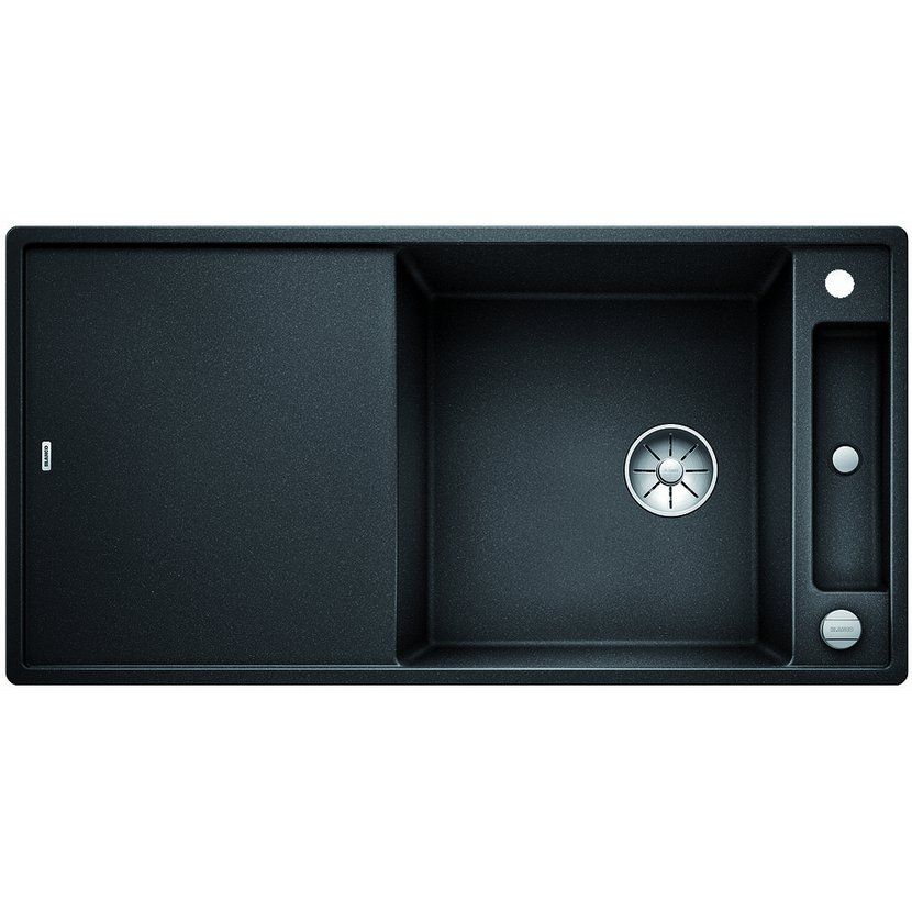 Blanco Axia III XL 6 S Granitový drez s odkapávačom, obojstranný s excentrickým ovládaním, 100x51cm, antracit, 523510