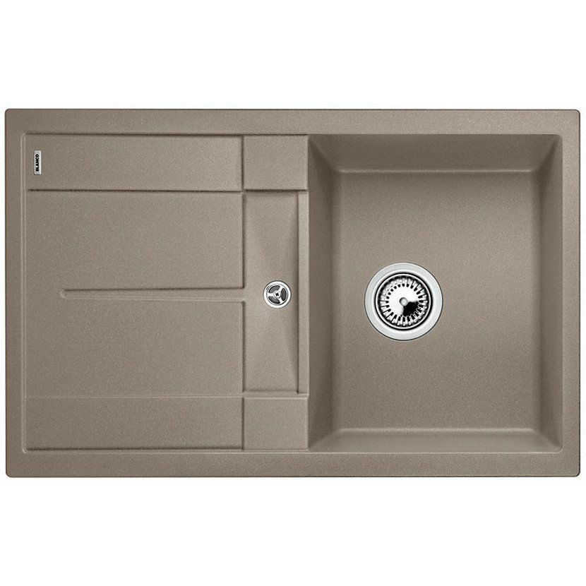 Blanco Metra 45 S Granitový drez s odkapávačom, obojstranný, 78x50cm, tartufo 517346