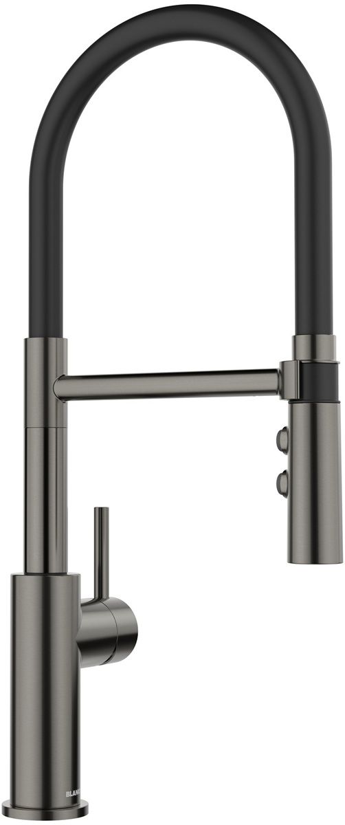 Blanco Catris-S Flexo Drezová batéria so sprchou, satin dark steel, 527731