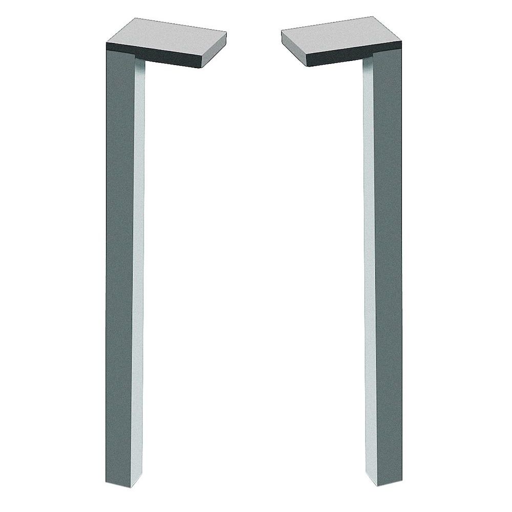 Laufen Pro S Sada nožičiek na nábytok 24,5 cm, 2 ks, chróm H4831000960041