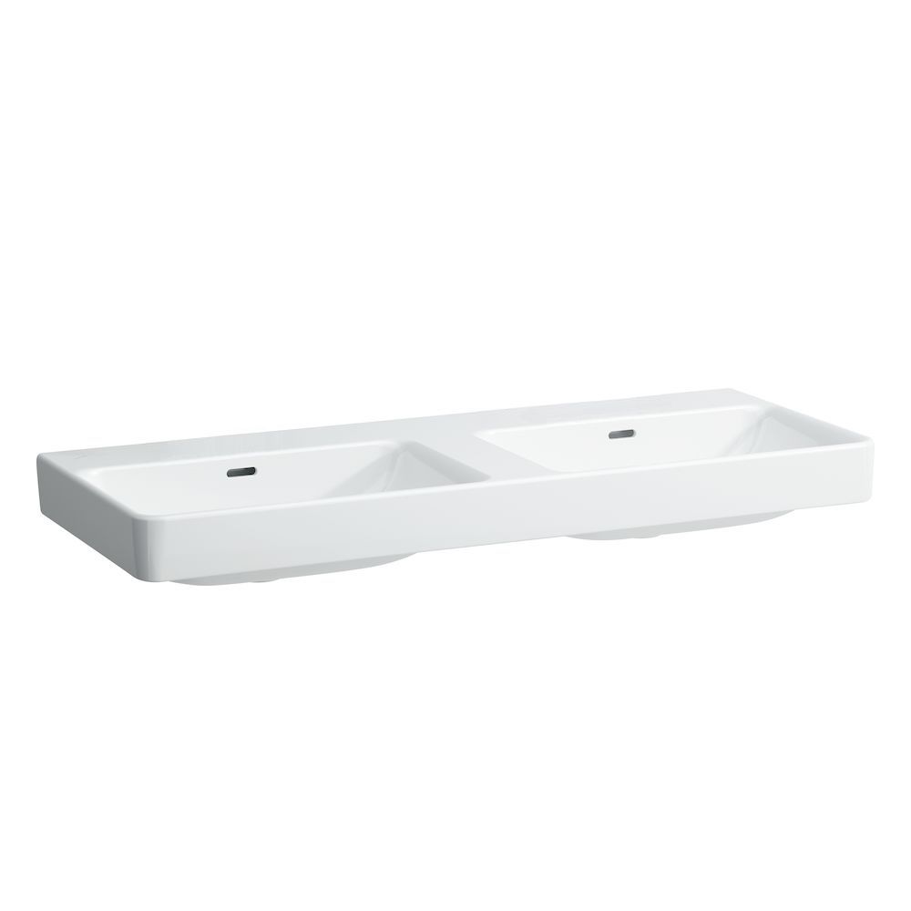Laufen Pro S Dvojdrez 130 x 46,5 cm bez otvoru, LCC biely H8149684001091