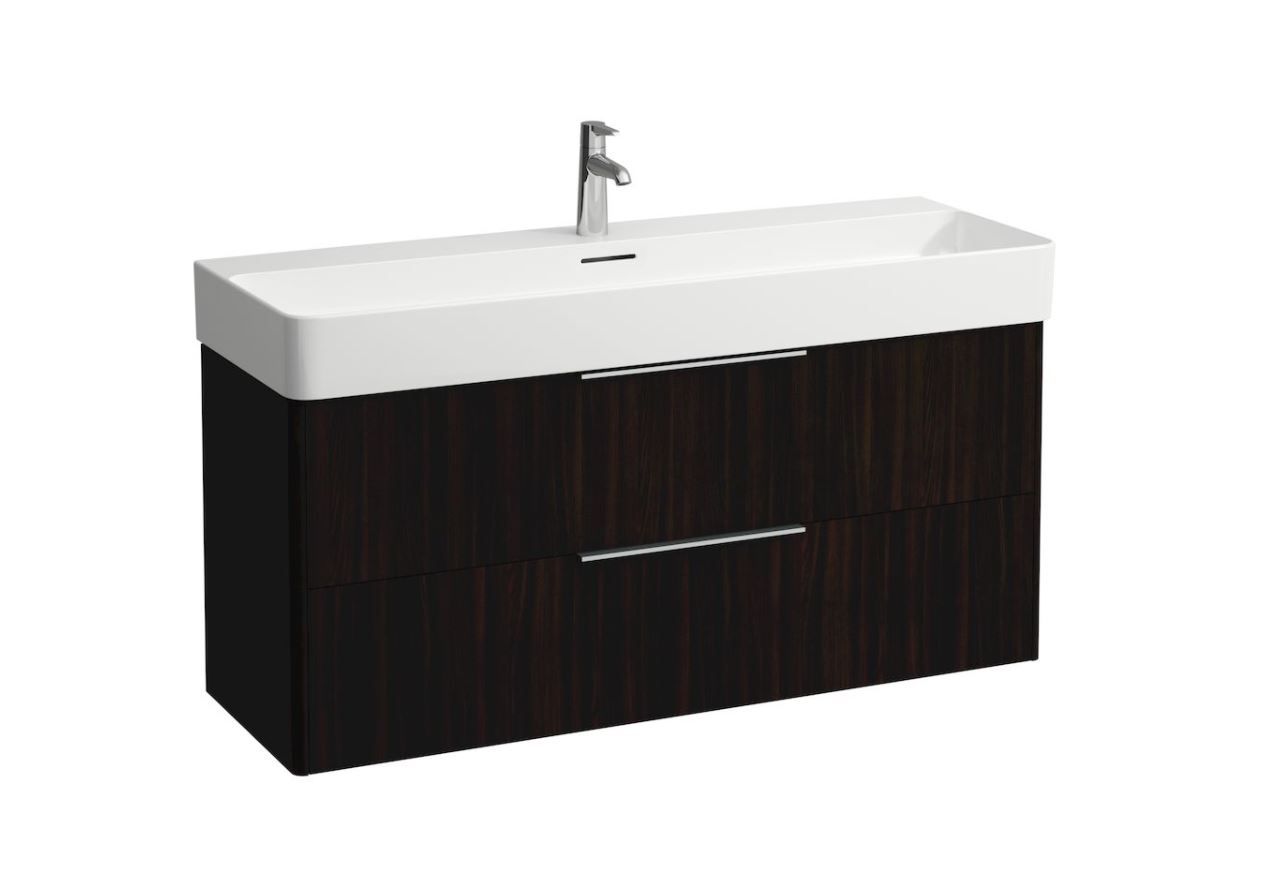 Laufen Základná skrinka pod umývadlo 118 cm, tmavohnedý jilm H4024721102631