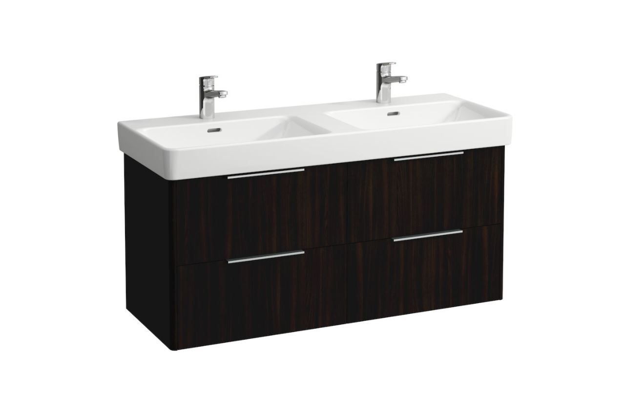 Laufen Základná skrinka pod umývadlo 116 cm, tmavohnedý jilm H4024941102631