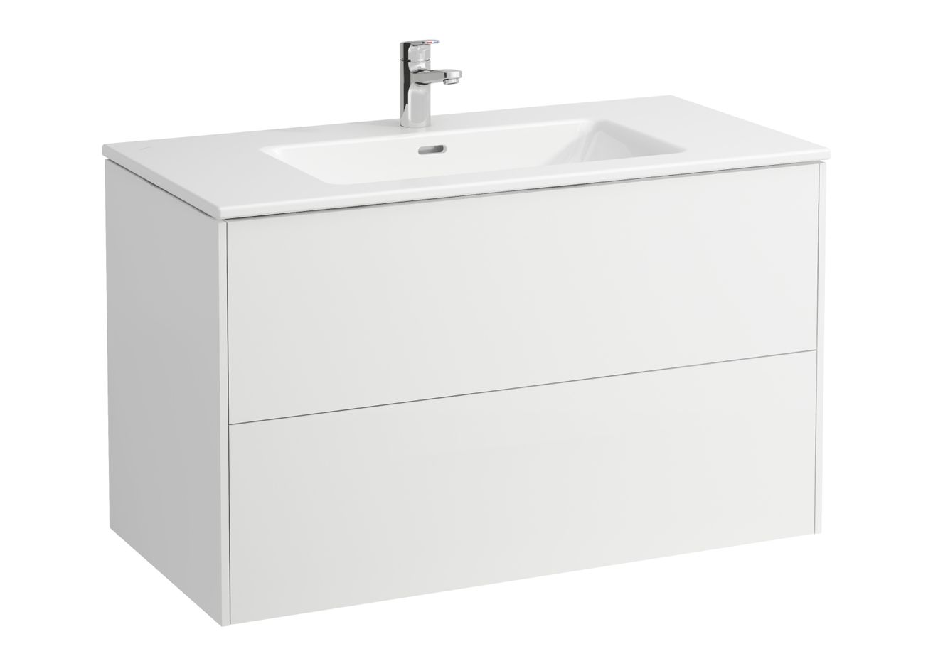 Laufen Spodná tenká skrinka s umývadlom 100 cm, biela H8649622611041
