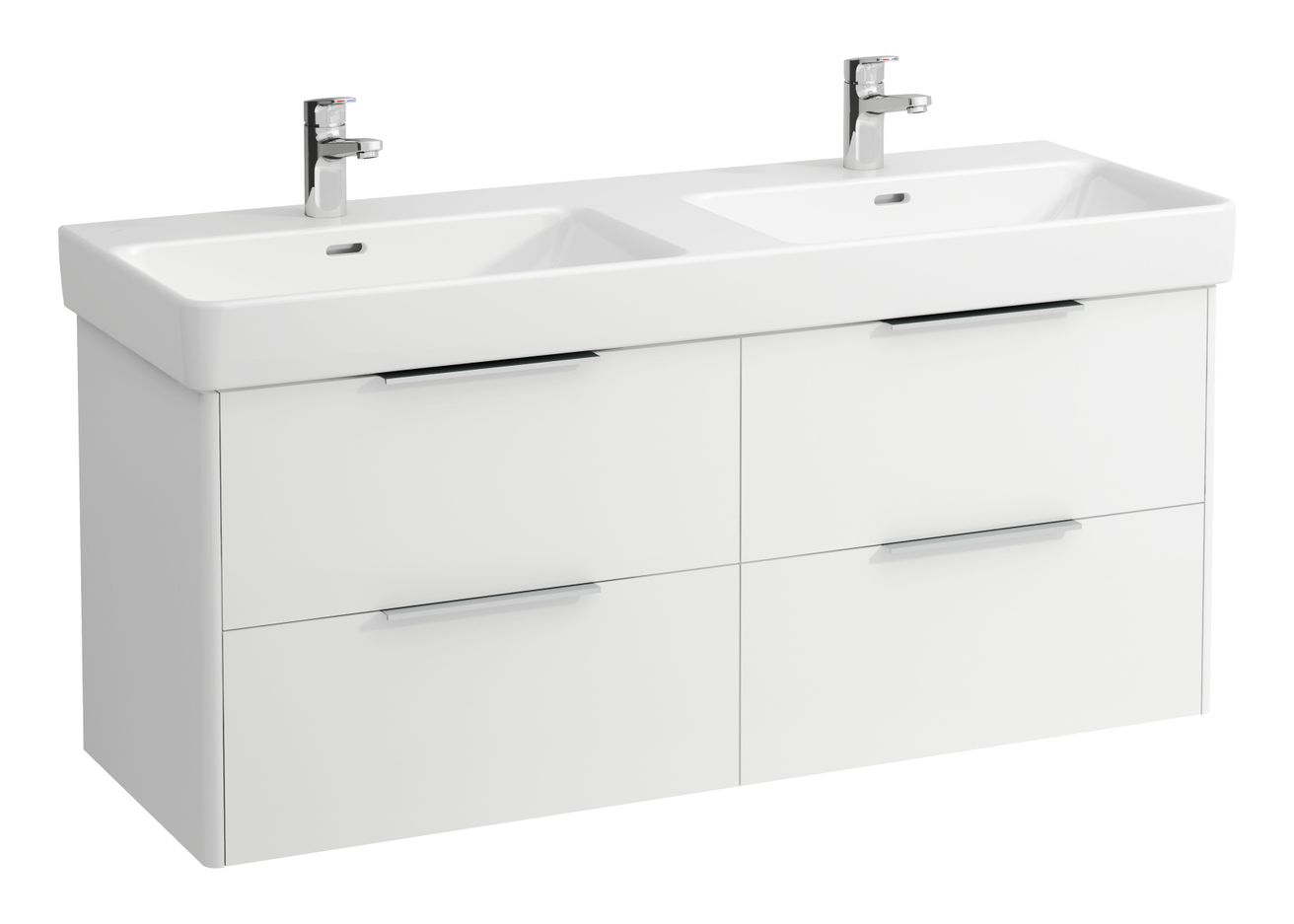 Laufen Base Pro S Dvojdrezová skrinka 130 biely lesk