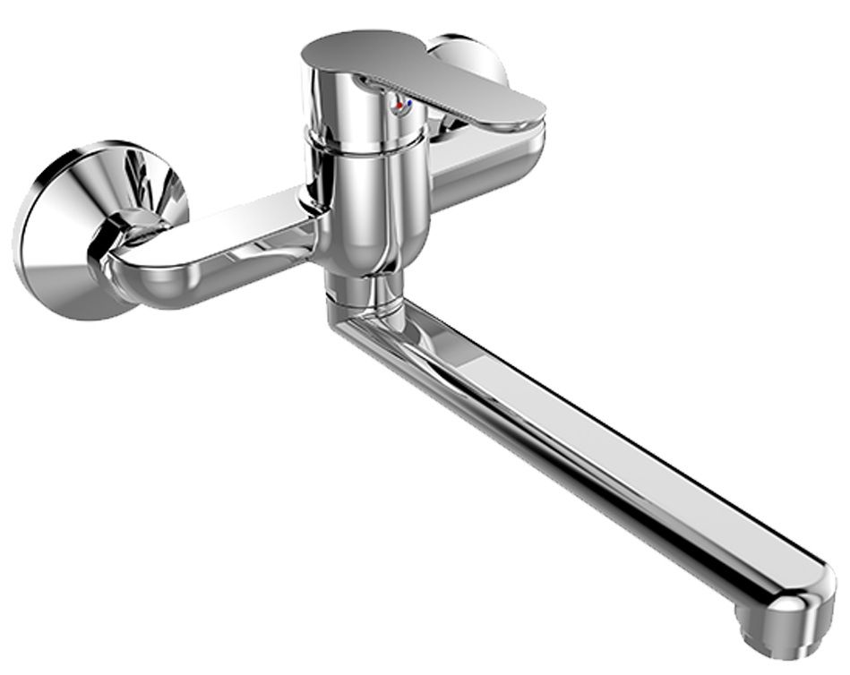 Mereo Zuna Drezová nástenná batéria, rozteč 15 cm s ramienkom 25 cm, chróm CB30201Z