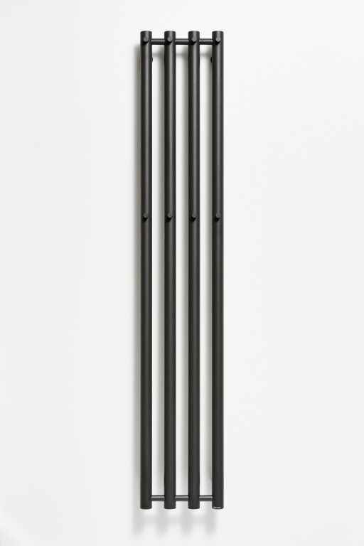 PMH Rosendal R2BL Radiátor Radiátor kombinovaný, 26,6x150cm, čierny štrukturálny