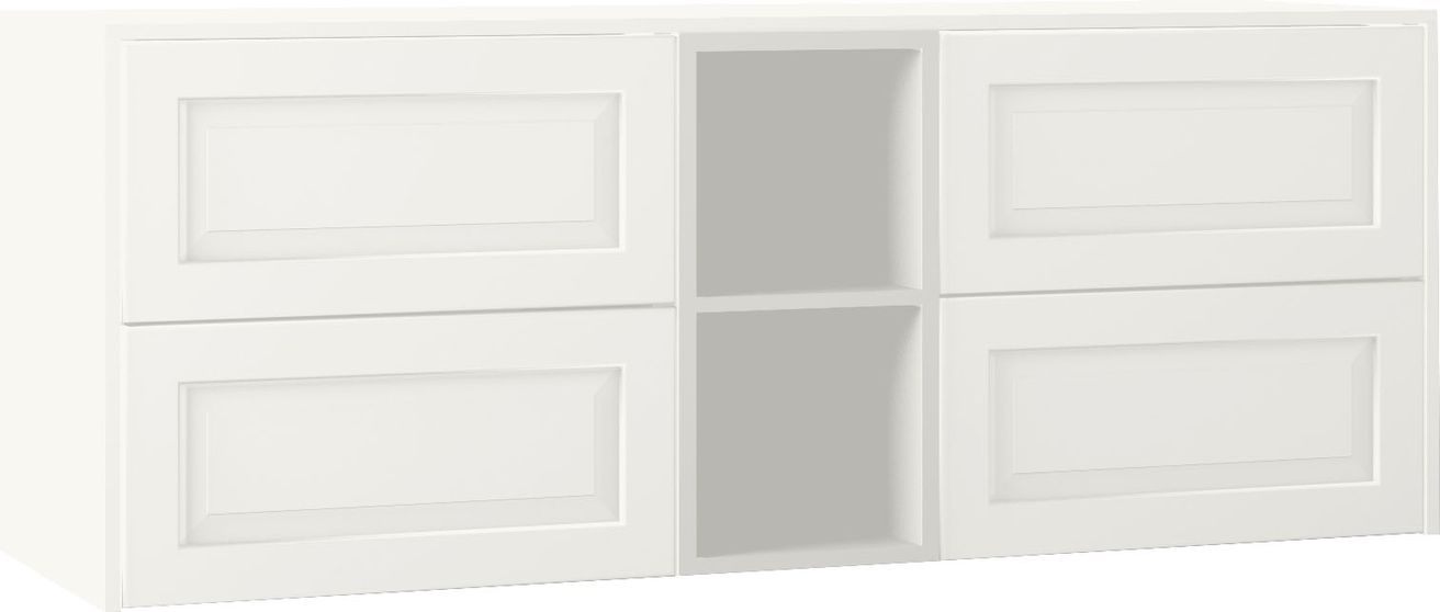 EBS Lasy Umývadlová skrinka s hornou doskou 153,2 cm, žiarivo biela matná, LASYRU150B
