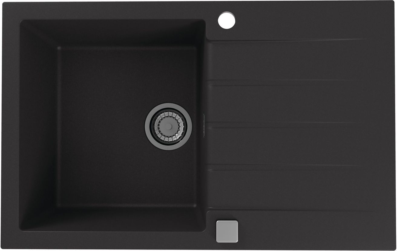 Alveus CADIT20/G91 Granitový drez s odkapávačom, obojstranný, 79x50cm, carbon