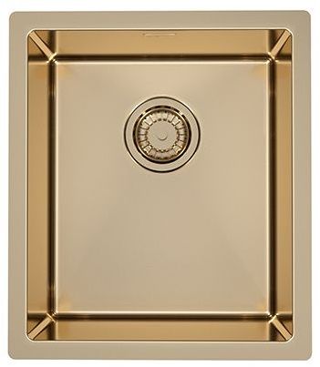Alveus Monarch Quadrix 20 F/S/U Nerezový drez bez odkvapkávača, 39x45cm, bronze
