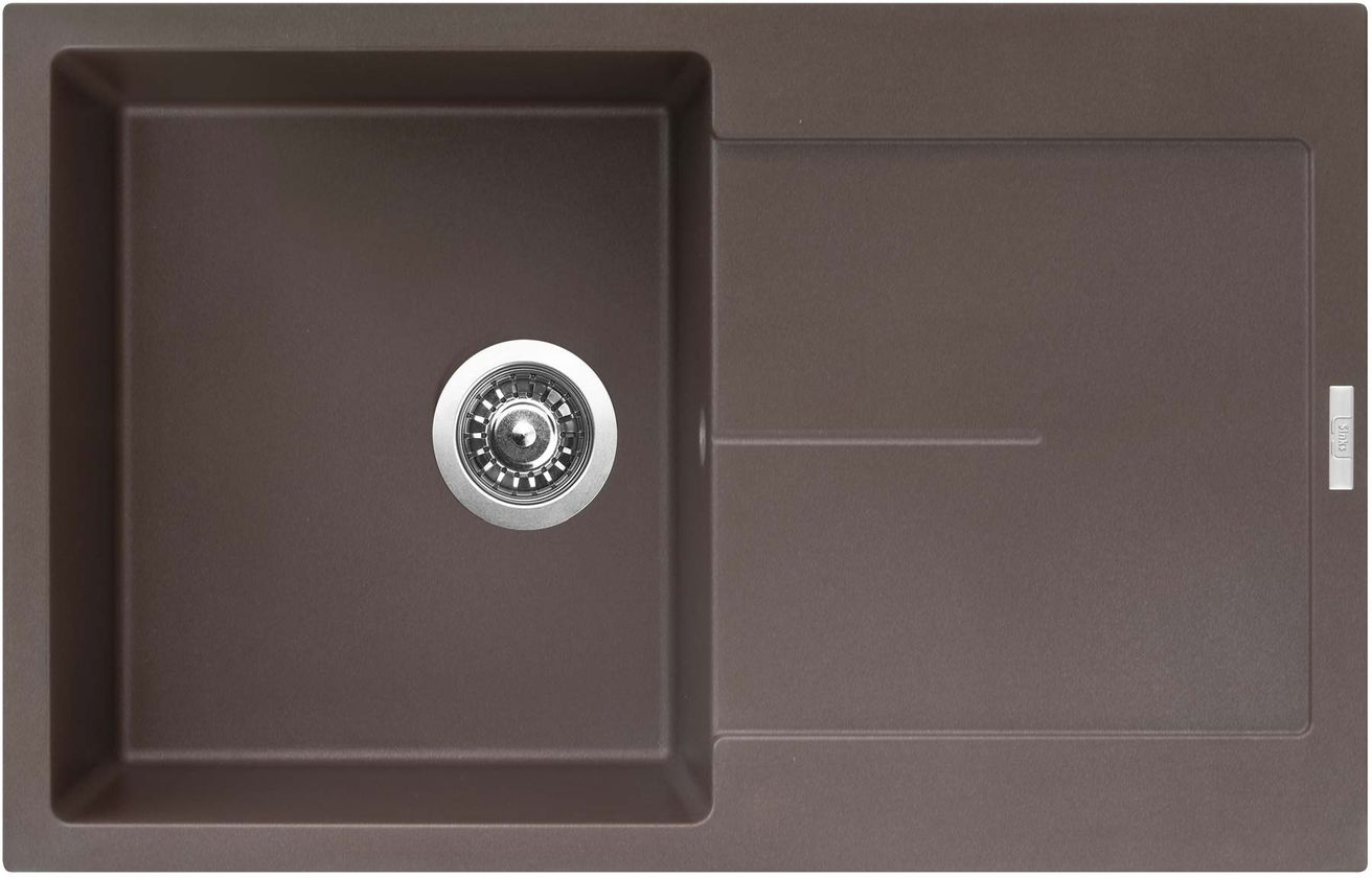 Sinks Ultma 790 Granitový dřez s odkapem oboustranné provedení, 79x50cm, marone, ACRUL79050093