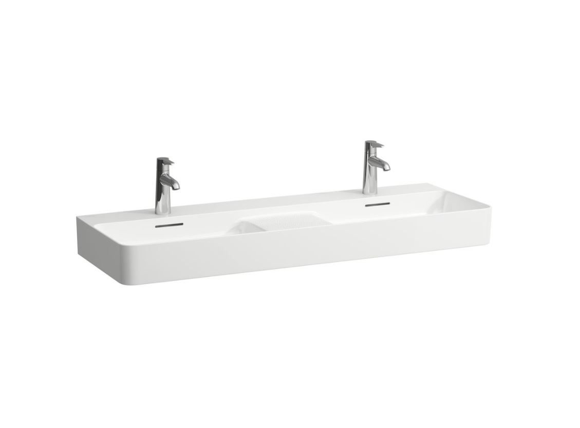Laufen Val Dvojdrez so zníženou odkladacou plochou 120 cm, biely - LCC H8142824001041