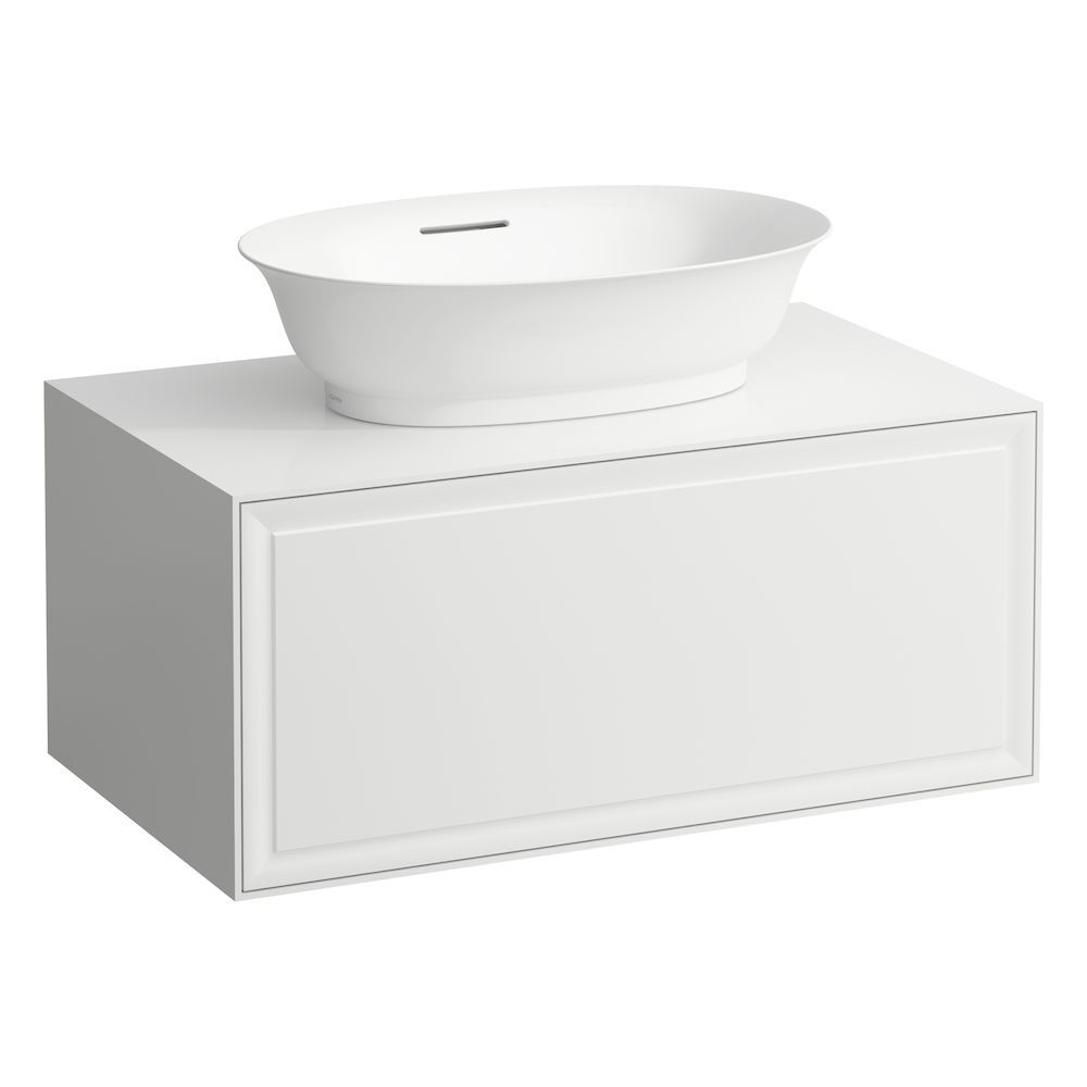 Laufen Skrinka pod umývadlo New Classic 80 cm s 1 zásuvkou, s výrezom, biela matná H4060110851701