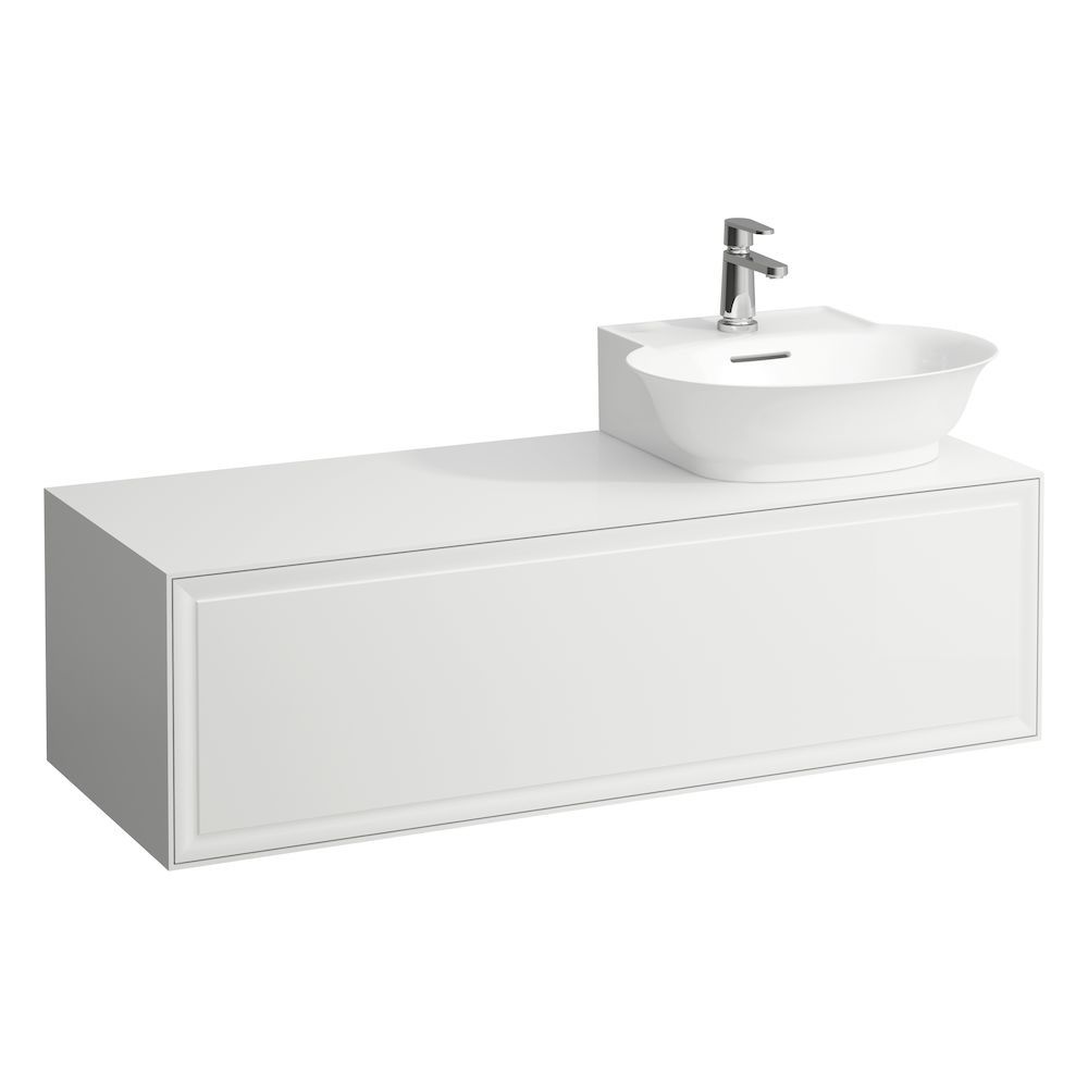 Laufen Skrinka pod umývadlo New Classic s 1 zásuvkou, s výrezom vpravo, biela matná H4060860851701