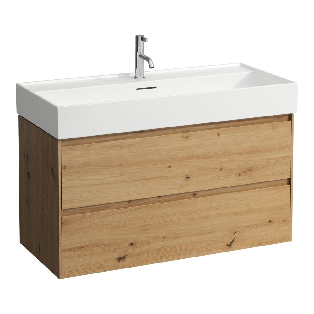 Laufen Lani Skrinka pod umývadlo, s 2 zásuvkami, 98,4 cm, divoký dub H4035621122671