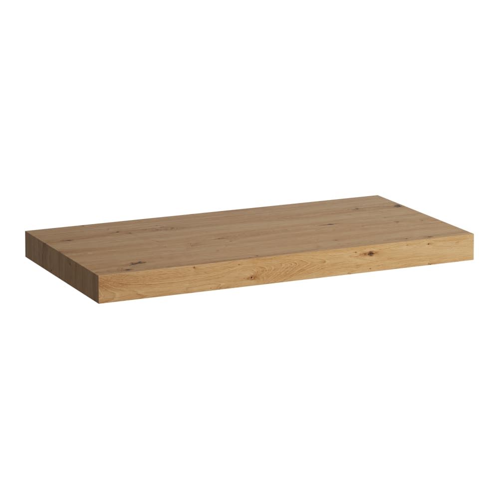 Laufen Lani Umývadlová doska 100 cm, bez výrezu, vrátane 2 nástenných konzol, divoký dub H4046601122671