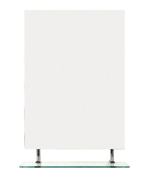 Sapho Wega Zrkadlo 60x80 cm s policou 60092-6