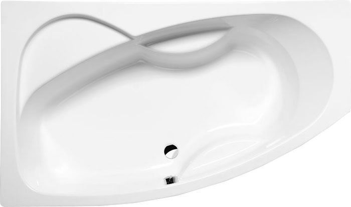 Polysan Mamba Asymetrická vaňa 160x95x44 cm, ľavá - biela 27111
