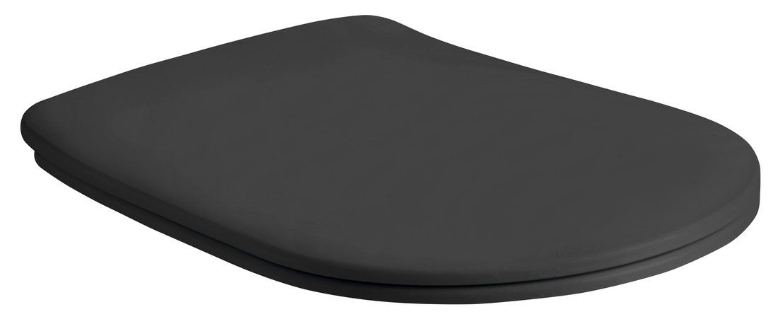 Kerasan Nolita Záchodová doska SLIM Soft Close, duroplast, čierna matná 539131