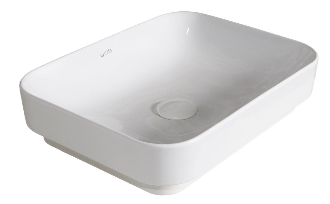 Isvea Sott Aqua Keramické umývadlo 60x38 cm, biele 10SQ50060