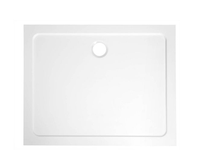 Aqualine Tecmi Sprchová vanička z liateho mramoru, štvorcová 100x70x3 cm PQ10070