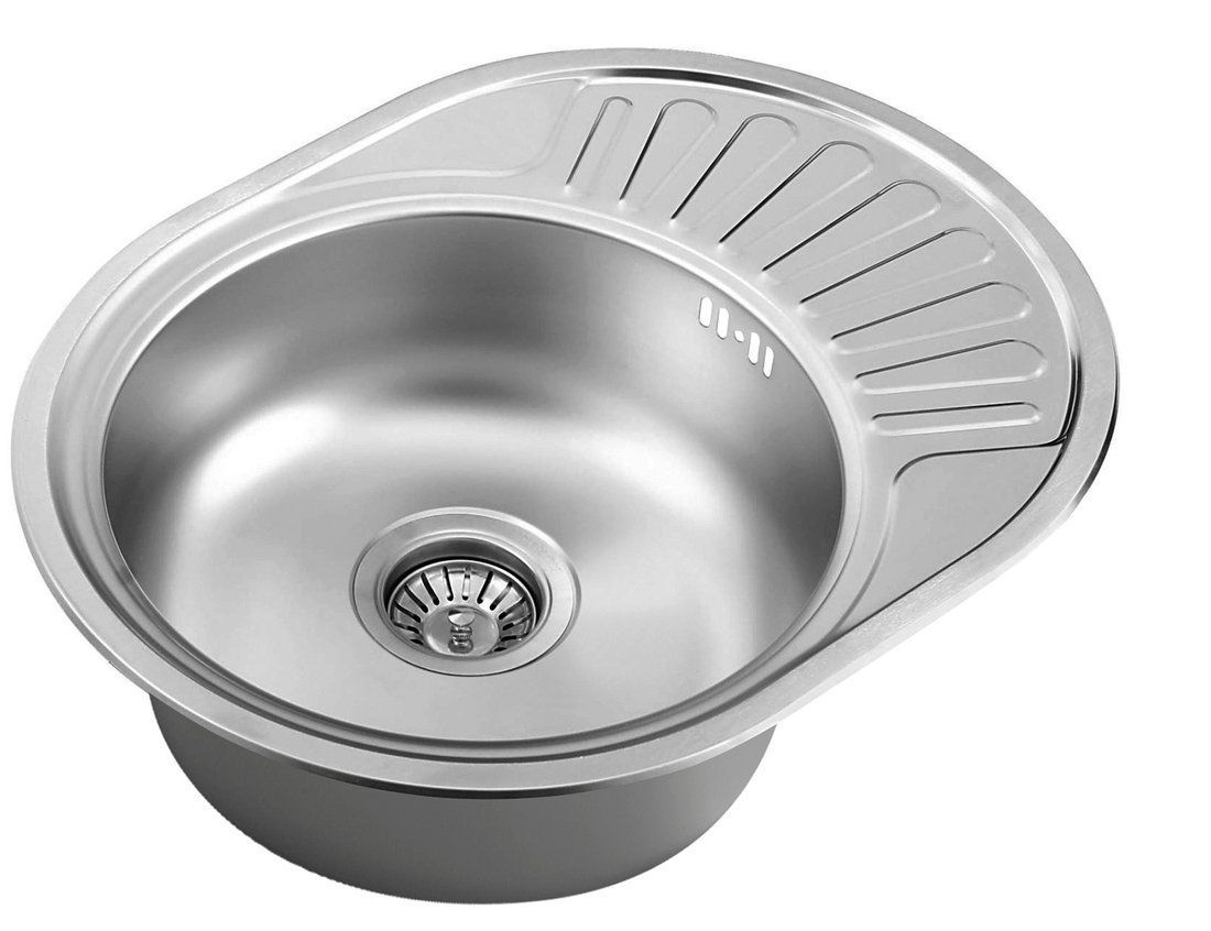 Aqualine AQ5745B Nerezový jednodrez, 57x45 cm