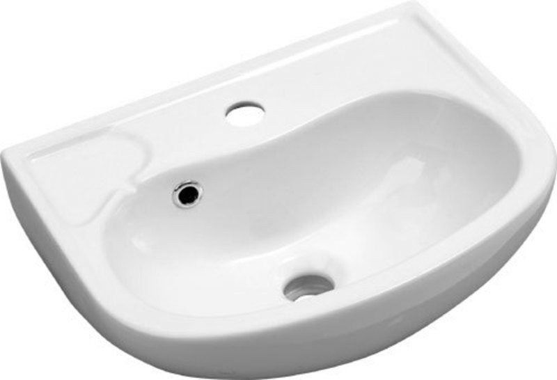 Aqualine Keramické umývadlo 45x35 cm, biele 10TP71045