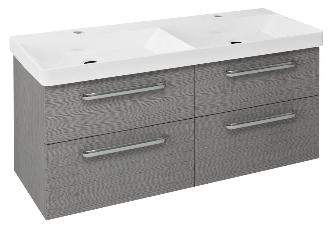 Sapho Theia Dvojitá skriňa 116x50x44 cm, strieborný dub, TH120-1111,