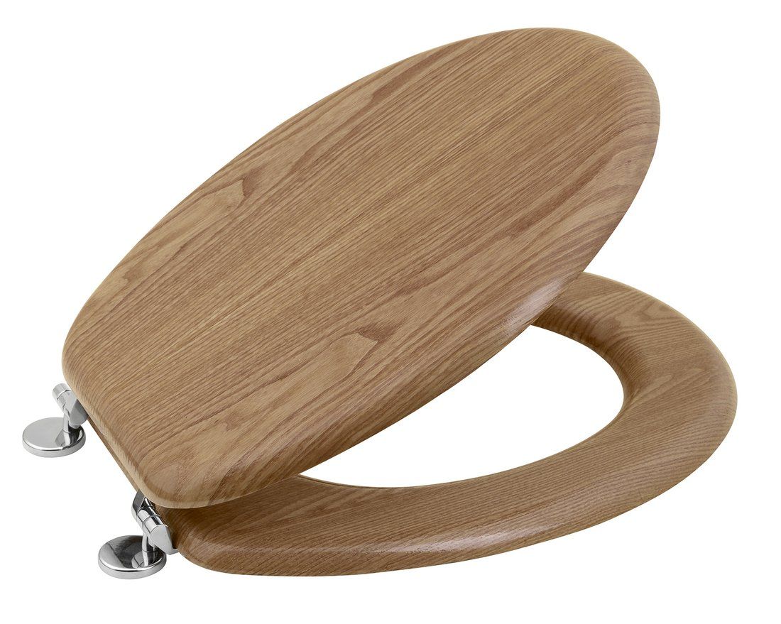 Záchodová doska Aqualine, MDF, dub 1705-10