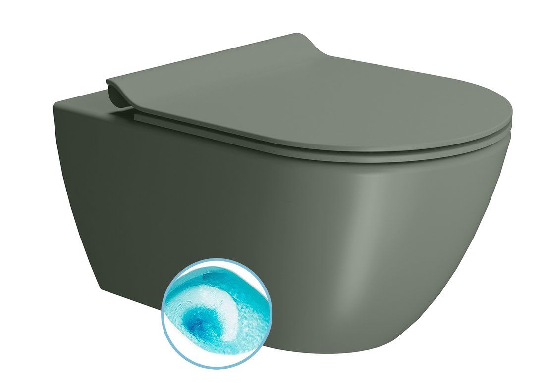 GSI Pura WC 55x36 cm, zelená 881504