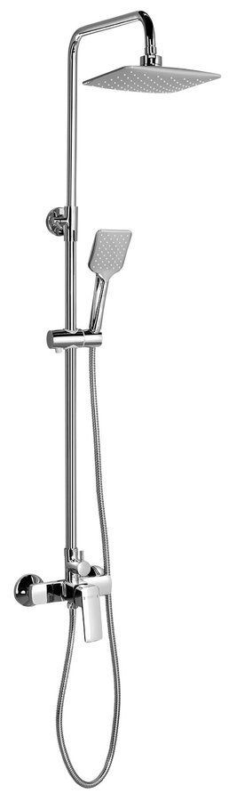 Aqualine Factor Sprchový stĺp s batériou, chróm FC960