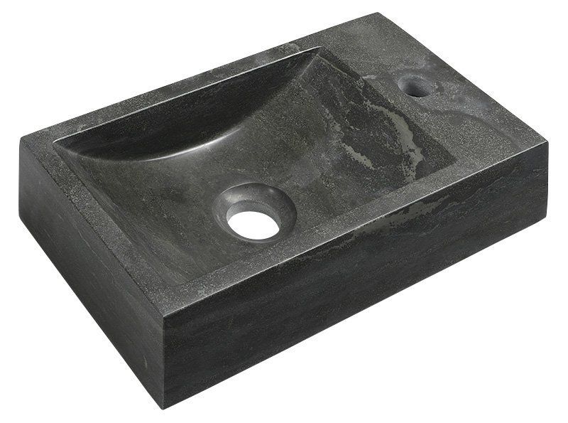 Umývadlo Sapho Block Stone 40x10x22 cm, antracit 2401-28