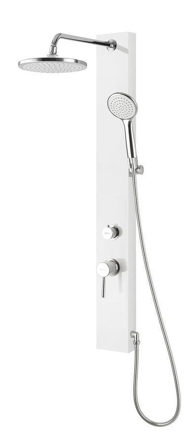 Aqualine Figa Sprchový panel 12,5x105 cm, biely SL230