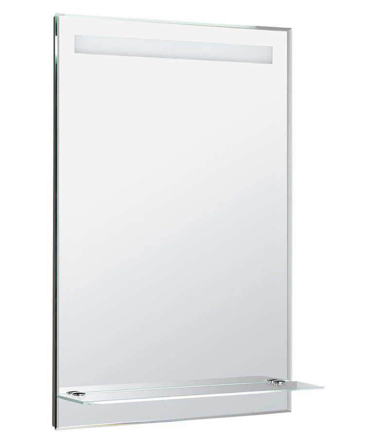 Zrkadlo Aqualine 60x80 cm s LED svetlom a poličkou ATH53