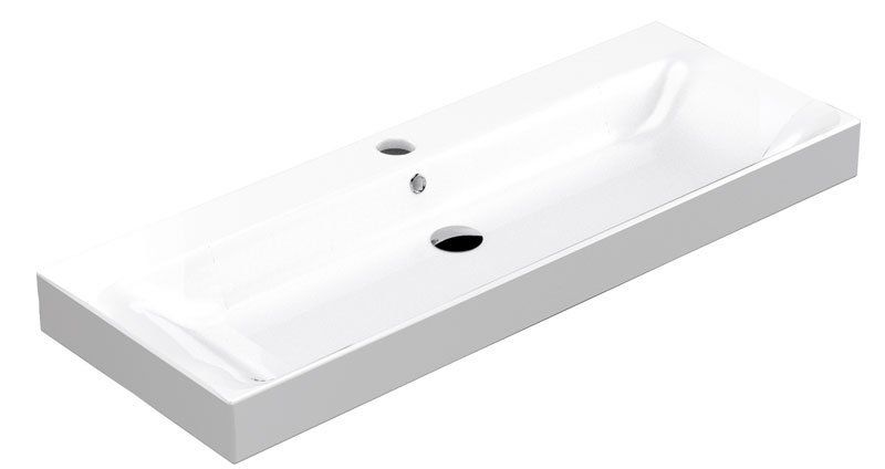 Kerasan Cento Keramické umývadlo 120x45 cm, biele 353401