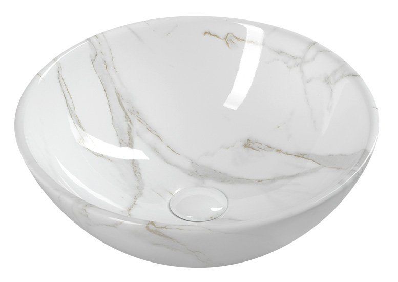 Sapho Dalma Keramické umývadlo 42x16,5 cm, carrara MM117