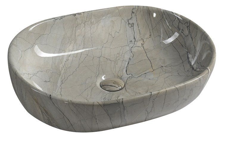 Sapho Dalma Keramické umývadlo 59x14x42 cm, grigio MM413