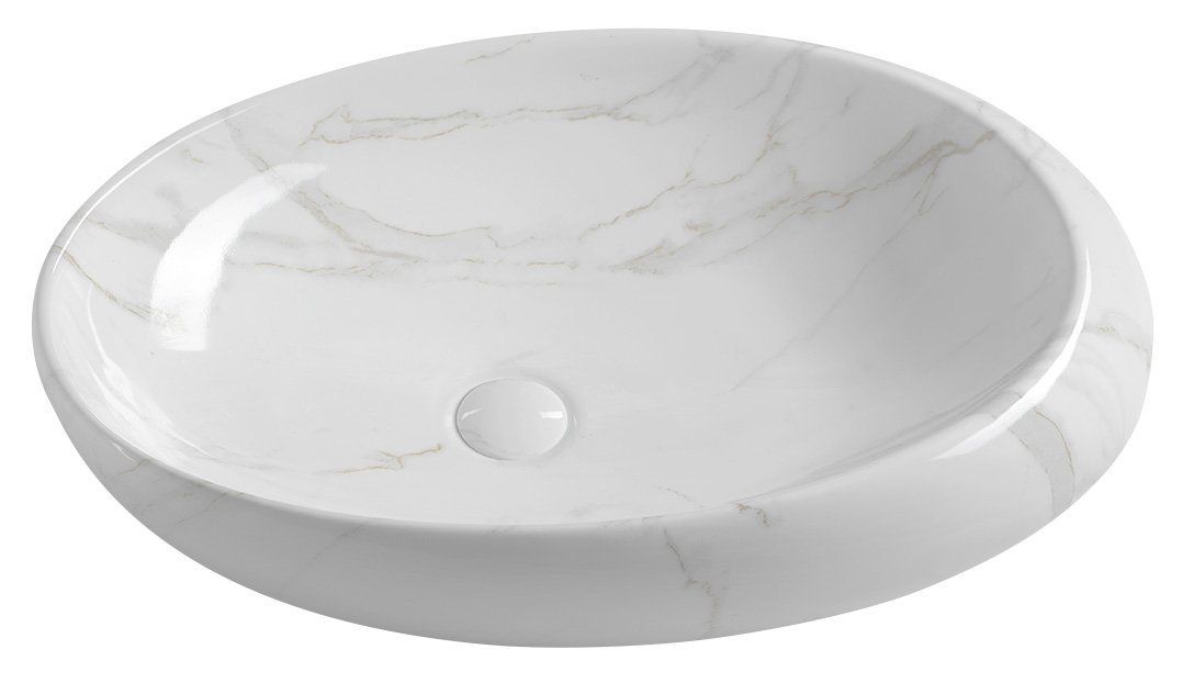 Sapho Dalma Keramické umývadlo 68x16,5x44 cm, carrara MM317