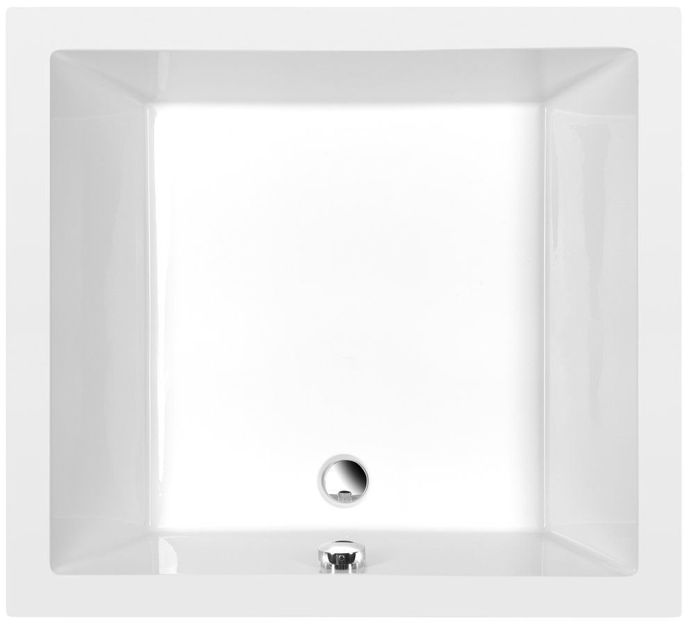 Polysan Deep Hlboká sprchová vanička s konštrukciou 100x90x26 cm, biela 72349