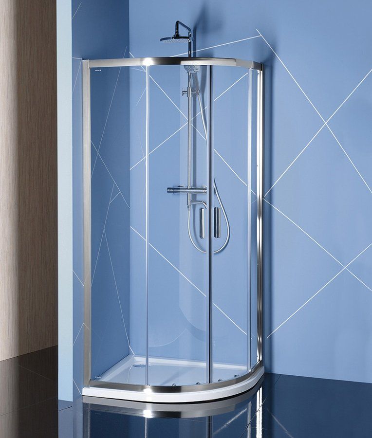 Polysan Easy Štvrťkruhový sprchový kút 120x80cm, L/R, číre sklo EL2315