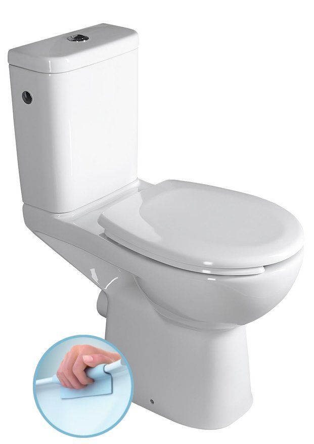 Sapho Handicap WC kombi vyvýšené, zadný odpad, biele K11-0221