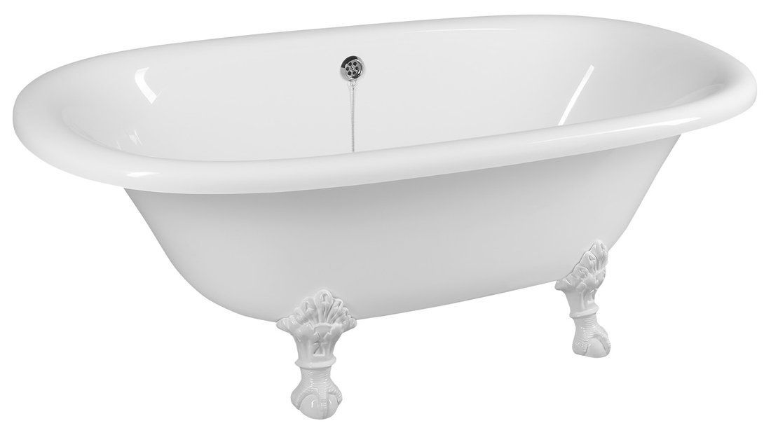 Polysan Regata Voľne stojaca vaňa 175x85x61 cm, biela - nohy biele 10221