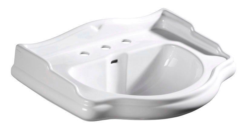 Kerasan Retro Keramické umývadlo s tromi otvormi 69x52 cm, biele 104601-3
