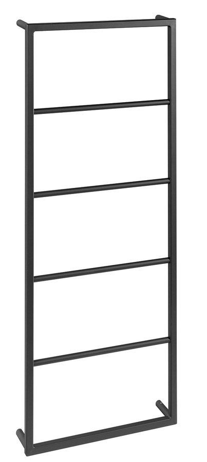 Sapho Ska Nástenný držiak na uteráky 45x115x10 cm, čierny matný SKA501