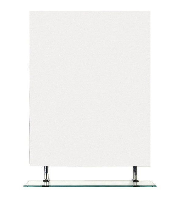 Sapho Wega Zrkadlo 70x80 cm s policou 60092-7
