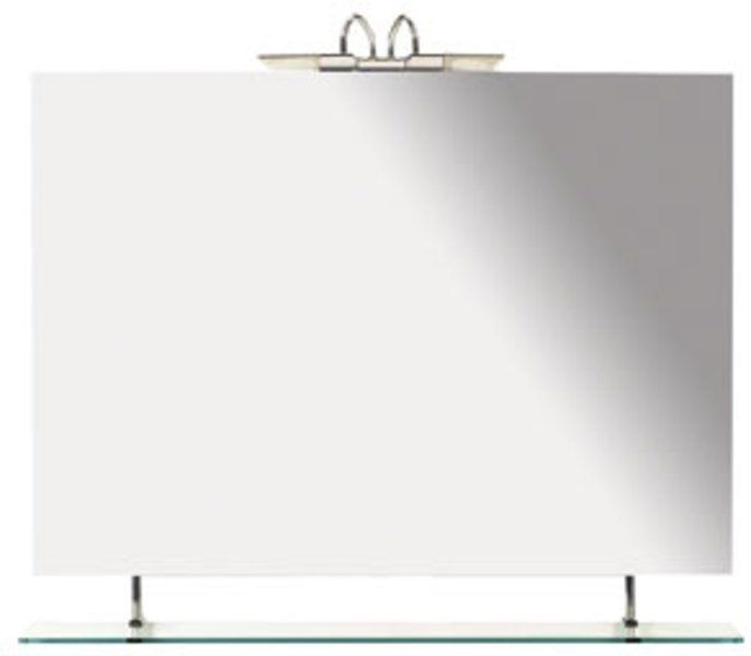 Sapho Wega Zrkadlo 90x80 cm s policou 60092-9