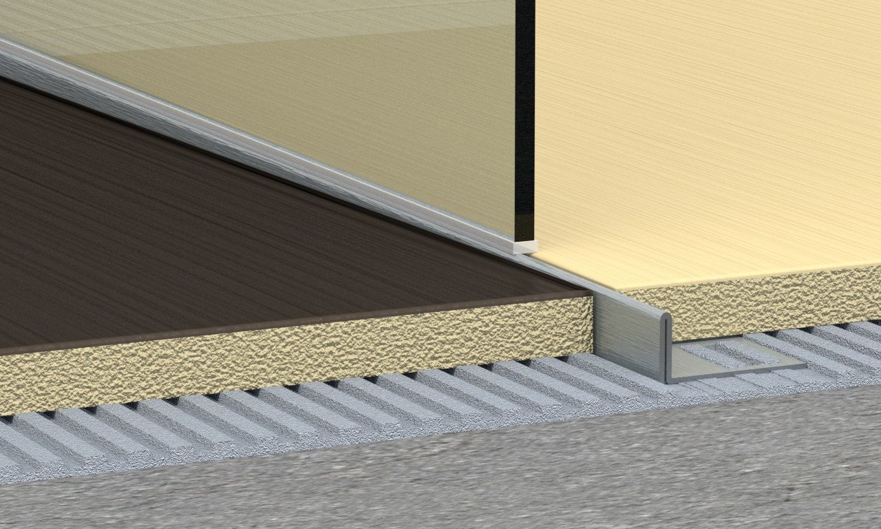 Odtoková lišta pre sprchový kút chemická nerezová oceľ 10/1500 pravá